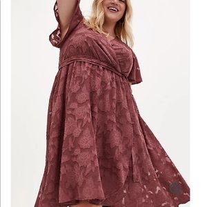 Pink Floral MIDI wrap dress BNWT